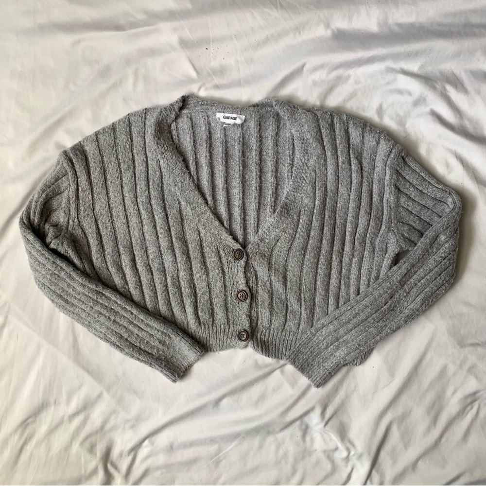 Garage Oversized Cropped Cardigan